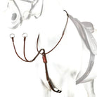 Martingale à collier cuir rond avec détails vernis – EQUIPE
